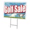 Signmission Golf Sale Yard Sign & Stake outdoor plastic coroplast window, C-1824 Golf Sale C-1824 Golf Sale - alternate 1